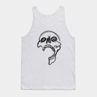 Skull One line Tank Top